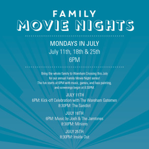 Free Outdoor Movies at Wareham Crossing Shopping Mall 2016