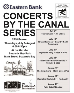 Cape Cod Canal Region Concerts in the Park 2016 in Buzzard Bay MA