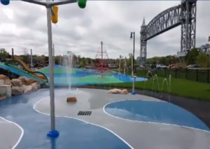 Buzzards Bay Park Splash Pad in Bourne MA