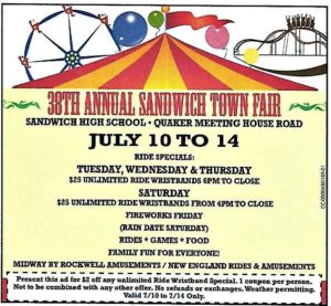 Sandwich Town Fair & Carnival 2018