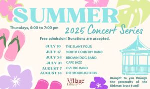 Free Thursday Night Concerts at Osterville Village Library 2025