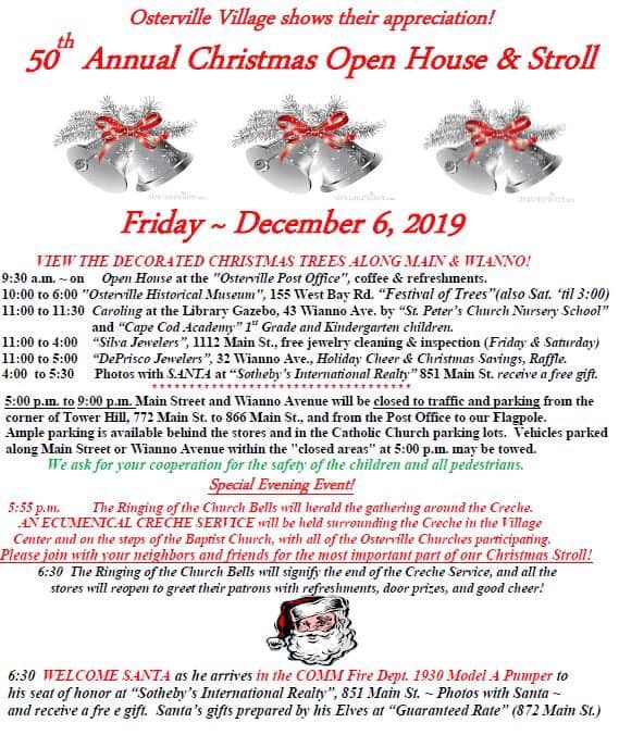 Osterville Christmas Open House & Stroll 2019 Cape Cod Family Fun Guide