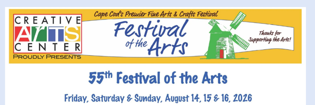 Cape Cod Festival of the Arts 2026 in Chatham MA