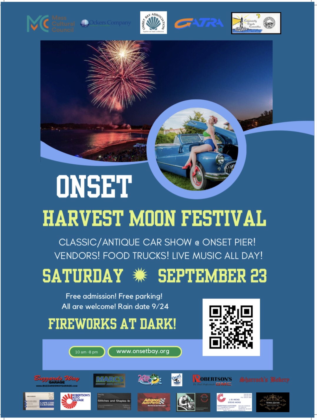 Harvest Moon Fest & Fireworks 2023 Onset MA Cape Cod Family Fun Guide