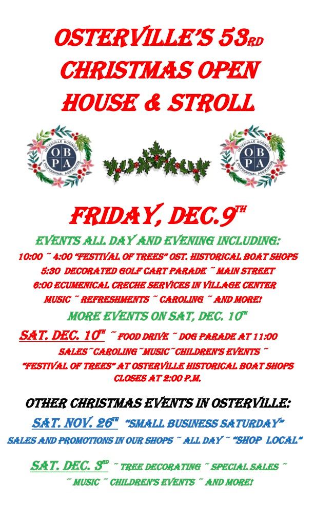 Osterville Christmas Open House & Stroll 2022 Cape Cod Family Fun Guide