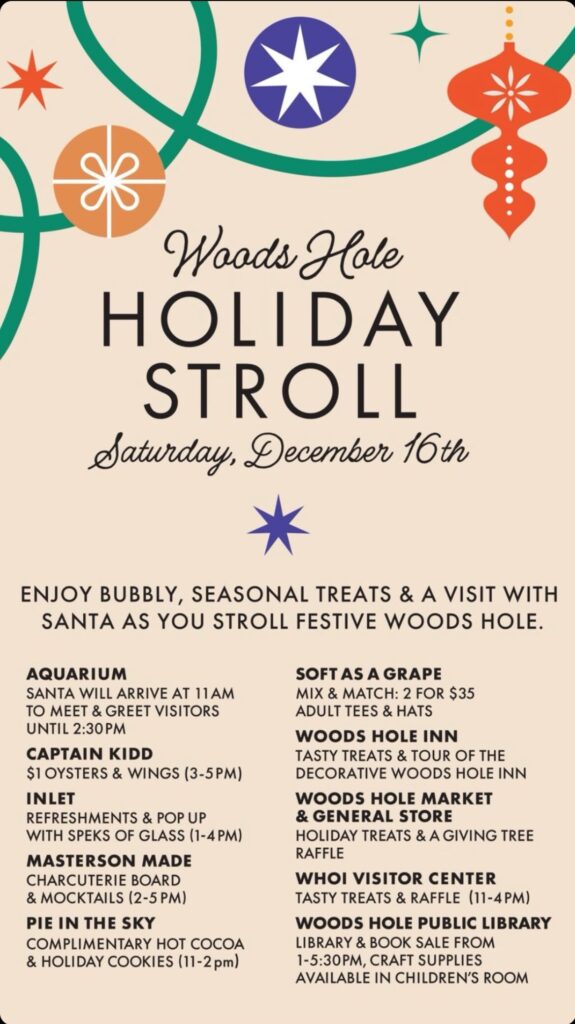 Woods Hole Christmas Holiday Stroll 2023 Cape Cod Family Fun Guide