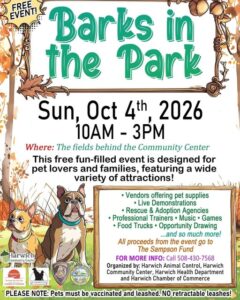 Barks in the Park in Harwich MA 2026